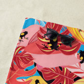 Serviette De Plage Ajoutez vos grenouilles nommées de jungle de | (En situation)