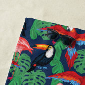 Serviette De Plage Ajoutez vos oiseaux | tropicaux nommés dans des (En situation)
