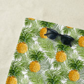 Serviette De Plage Ajoutez vos palmettes et ananas | tropicaux nommés (En situation)