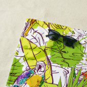 Serviette De Plage Ajoutez vos perroquets | tropicaux nommés (En situation)