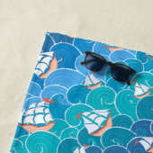 Serviette De Plage Ajoutez votre motif | rocheux nommé de mer (En situation)