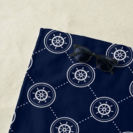 Serviette De Plage Ajoutez Wheel Pattern de votre de | capitaine (En situation)