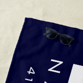 Serviette De Plage AK Nantucket Island Nautical Beach Towne (En situation)