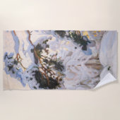 Serviette De Plage Akseli Gallen-Kallela - Forêt en hiver (Devant)
