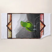 Serviette De Plage Aldo mon perroquet amazone (Devant)