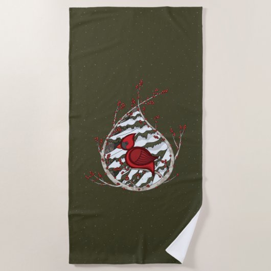 Serviette De Plage Alexander the Cardinal Beach Towel (Devant)