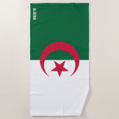Serviette De Plage Algérie Drapeau splendide patriotique (Devant)