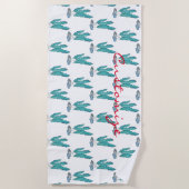 Serviette De Plage Algues bleues Thunder_Cove (Devant)