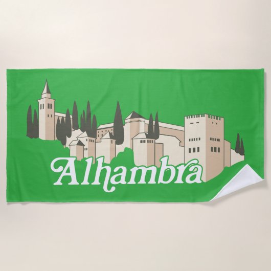 Serviette De Plage Alhambra (Devant)