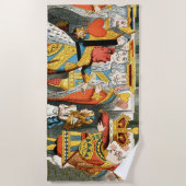 Serviette De Plage Alice à Wonderland (Devant)