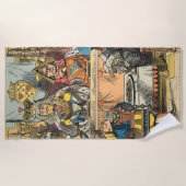 Serviette De Plage Alice à Wonderland Cheshire Cat Characters (Devant)