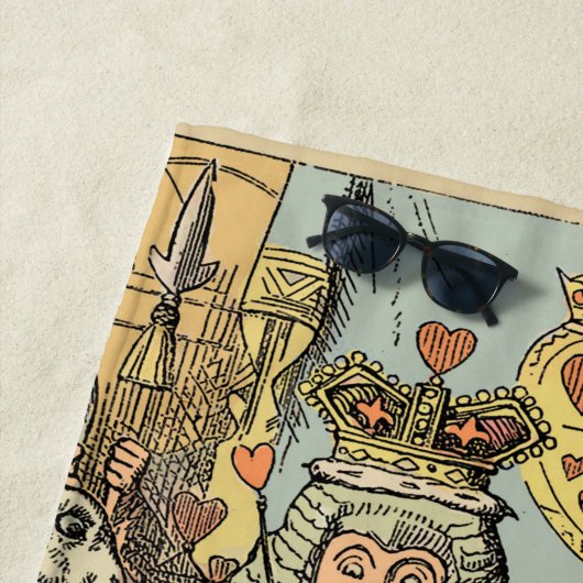 Serviette De Plage Alice à Wonderland Cheshire Cat Characters (En situation)