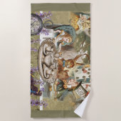 Serviette De Plage Alice au pays des merveilles (Devant)