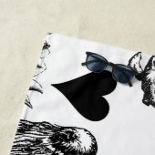 Serviette De Plage Alice Lapin Blanc Wonderland Classique (En situation)