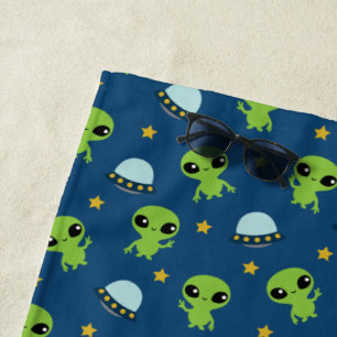 Serviette de plage Alien