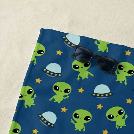 Serviette de plage Alien (En situation)