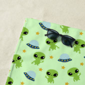 Serviette de plage Alien (En situation)
