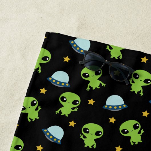 Serviette de plage Alien (En situation)