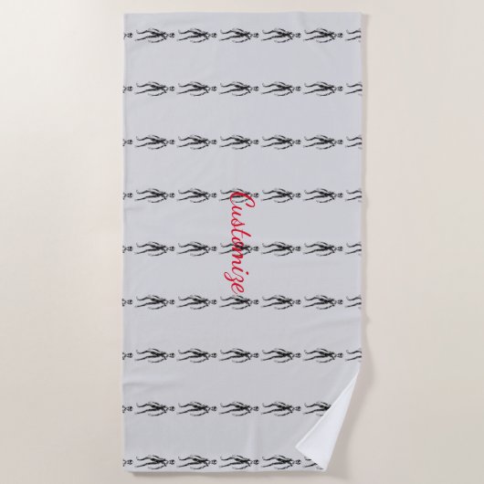 Serviette De Plage Alien UFO Thunder_Cove (Devant)