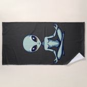 Serviette De Plage Alien zen (Devant)