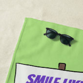 Serviette De Plage Aligator de crocodile drôle avec dessin animé (En situation)