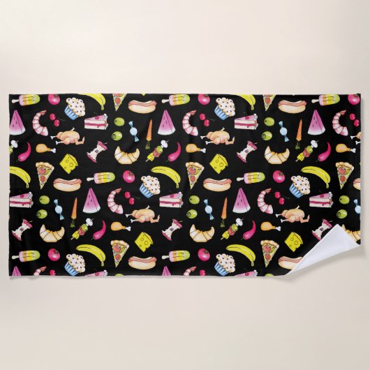 Serviette De Plage Alimentation (Devant)