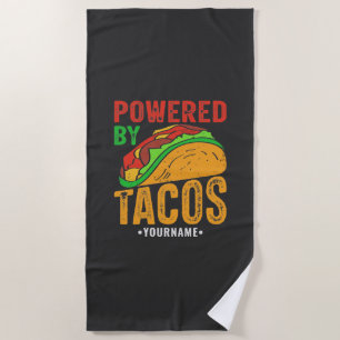 Serviette De Plage Alimenté Par Tacos Mexicain Amateur De Nourriture