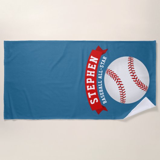 Serviette De Plage All-Star de baseball (Devant)