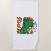 Serviette De Plage Aller avec la tortue (Devant)