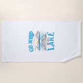 Serviette De Plage Aller Sauter Dans Le Lac (Devant)