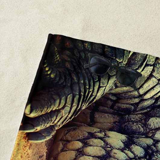 Serviette de plage Alligator (En situation)