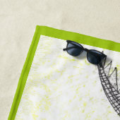 Serviette de plage Alligator Amical (En situation)