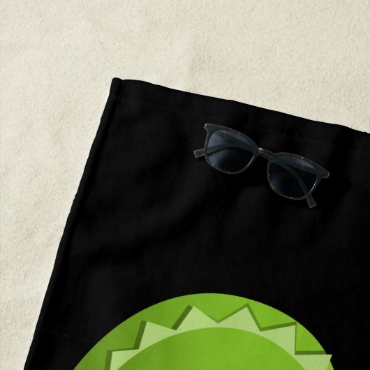 Serviette De Plage Alligator en amour (En situation)