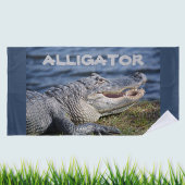 Serviette De Plage Alligator Grinning Gator Photographie
