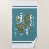 Serviette De Plage Alligator - Le Lotus Blanc (Devant)