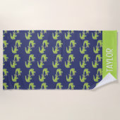 Serviette De Plage Alligators de plage de Palm (Devant)