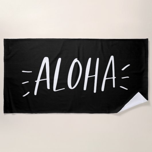 Serviette De Plage Aloha (Devant)