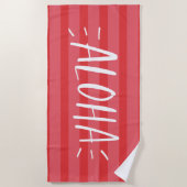 Serviette De Plage Aloha (Devant)