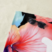 Serviette De Plage Aloha Floral Beach Towel v2 (En situation)