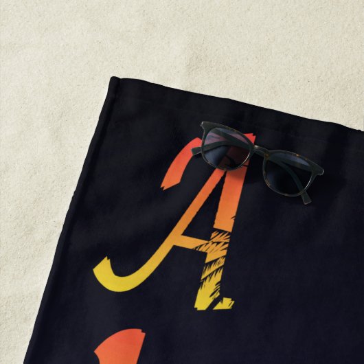 Serviette De Plage Aloha Hawaii (En situation)