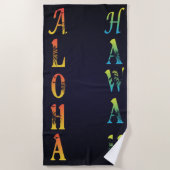 Serviette De Plage Aloha Hawaii (Devant)
