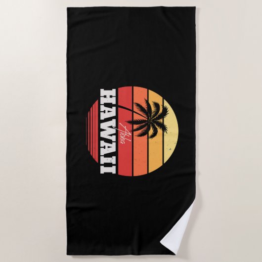 Serviette De Plage Aloha Hawaii (Devant)