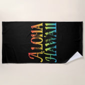 Serviette De Plage Aloha Hawaii (Devant)