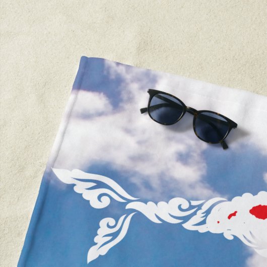 Serviette De Plage Aloha Hawaii (En situation)