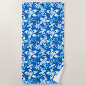 Serviette De Plage ALOHA HAWAII (BLEU x 2) (Devant)