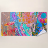 Serviette De Plage Aloha Hawaiian (Devant)