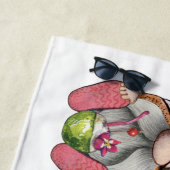 Serviette De Plage Aloha Summer Gnomes (En situation)