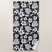 SERVIETTE DE PLAGE ALOHA VENDREDI (NOIR) (Devant)