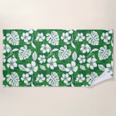 SERVIETTE DE PLAGE ALOHA VENDREDI (VERT) (Devant)