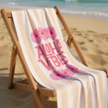 Serviette de plage Aloha Vibes